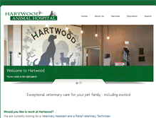 Tablet Screenshot of hartwoodanimalhospital.com
